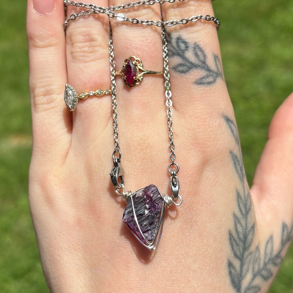 Flourite interchangeable necklace - Picture 2 of 3